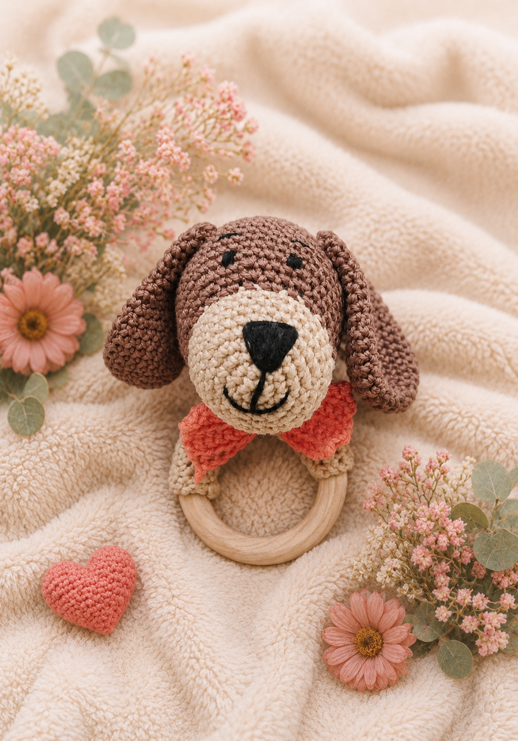 Amigurumi horgolási minta pdf - barna kutyusos