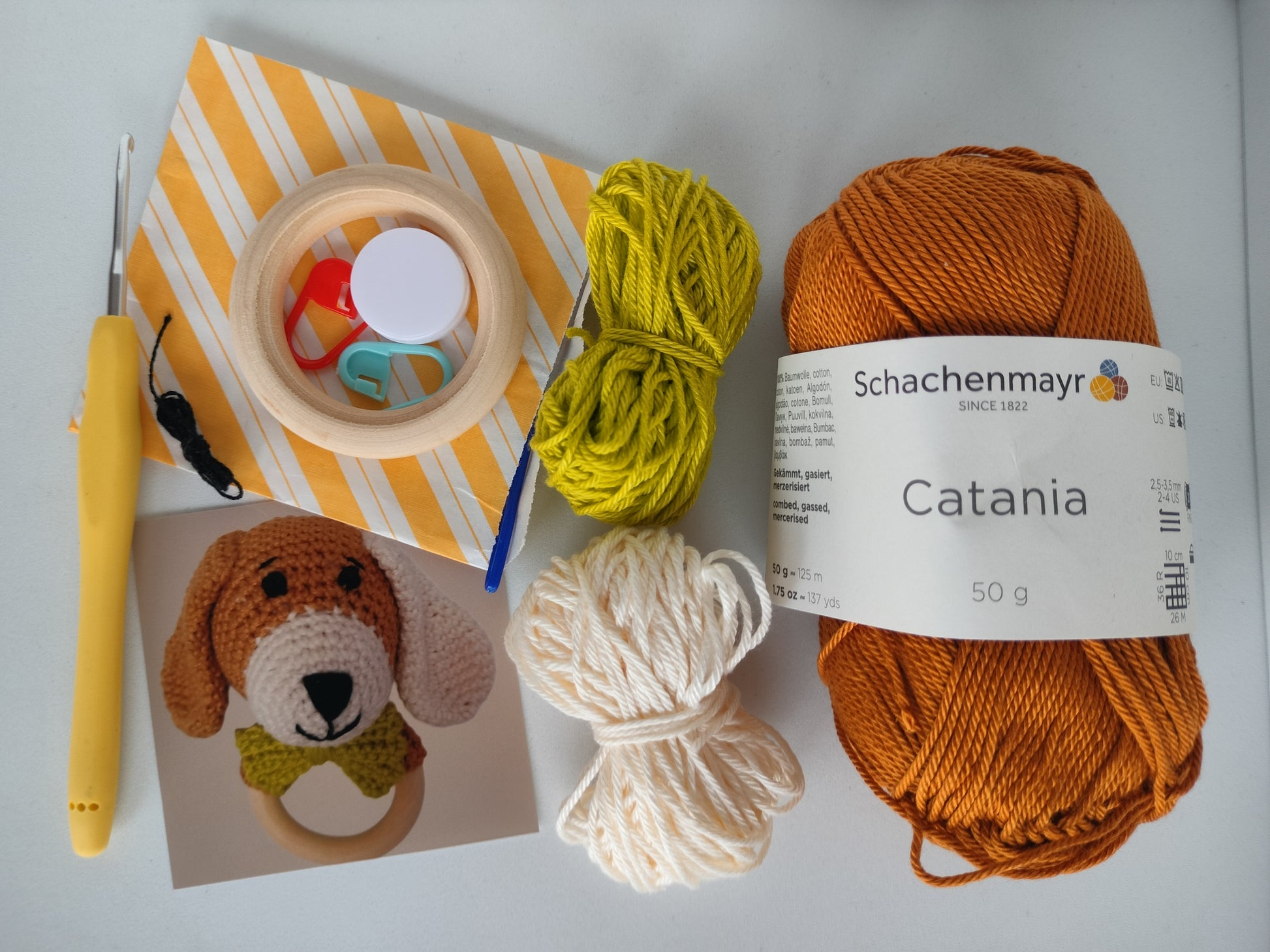 barna kutyusos horgoló készlet hozzávalók