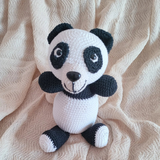 Horgolt panda maci készlet