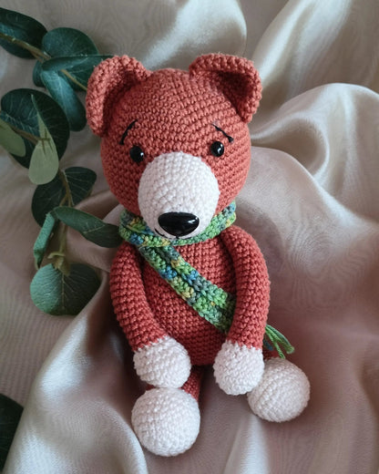 barna maci horgoló készlet