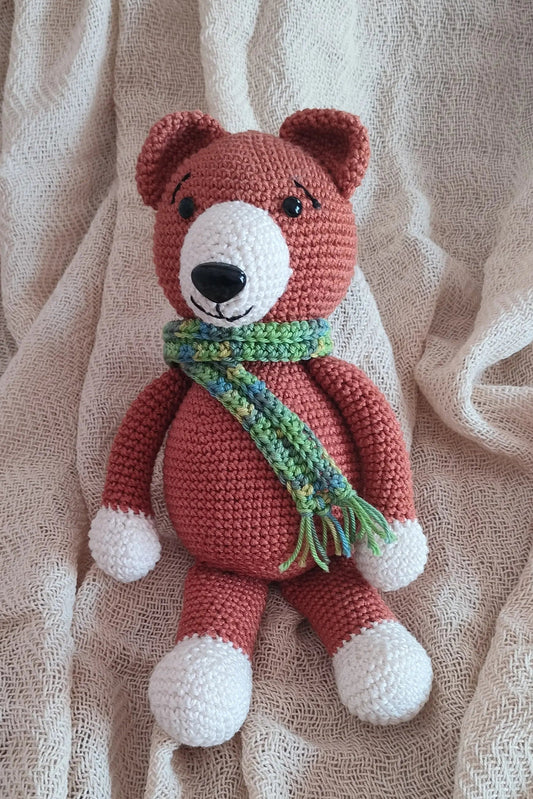 horgoló csomag - barna macis