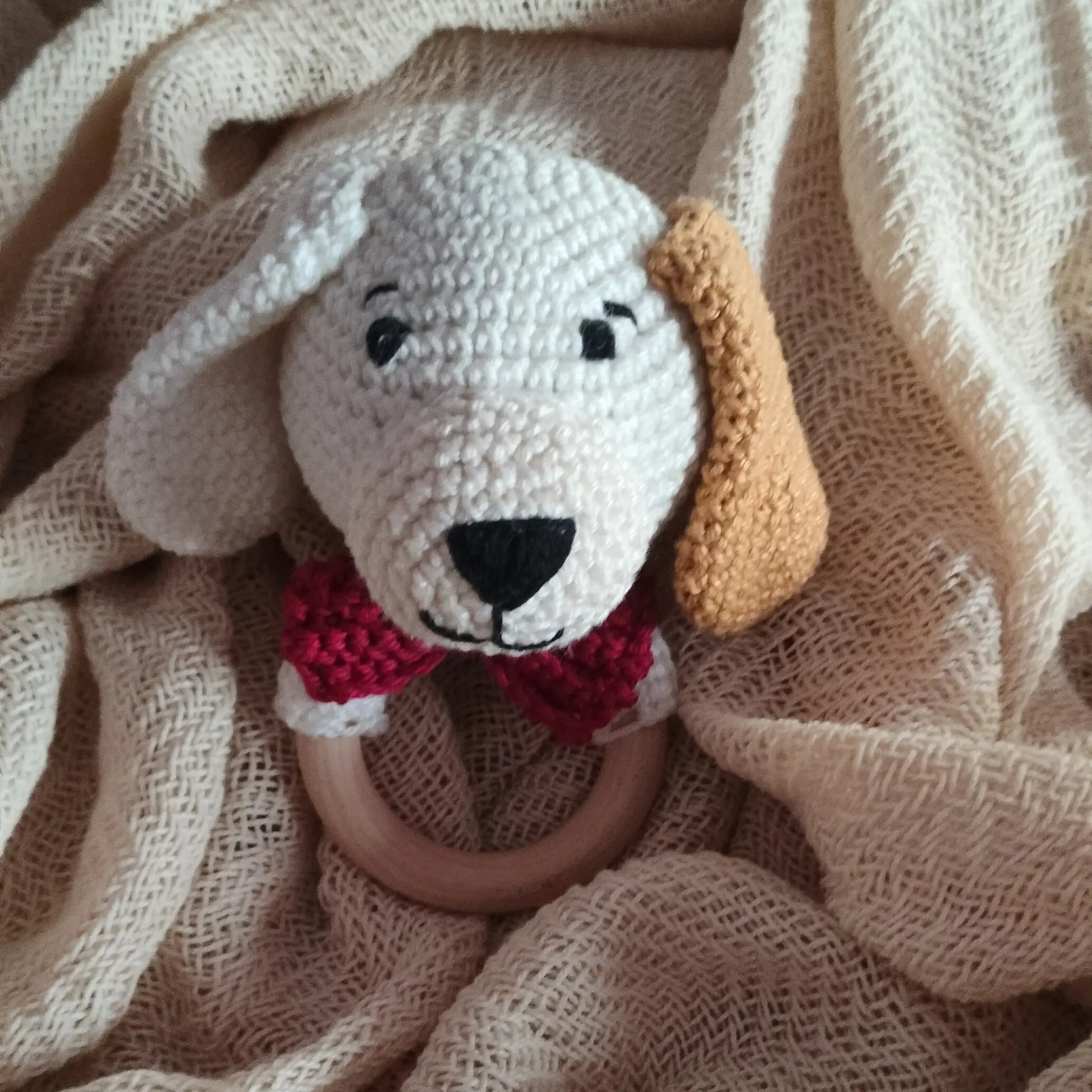 horgolo keszlet feher kutyusos csorgo