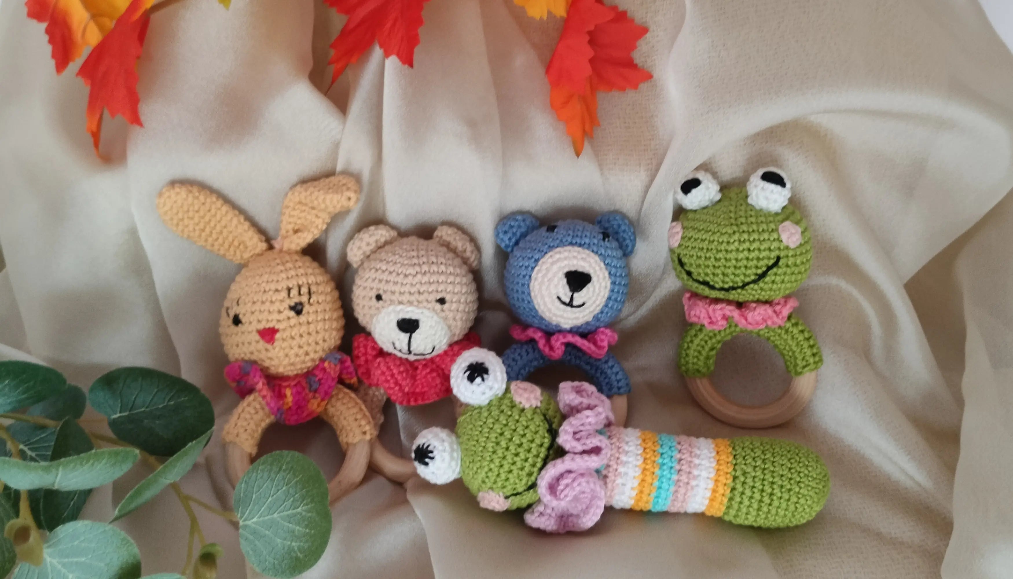 Horgolt állat figurák, horgoló csomagok 